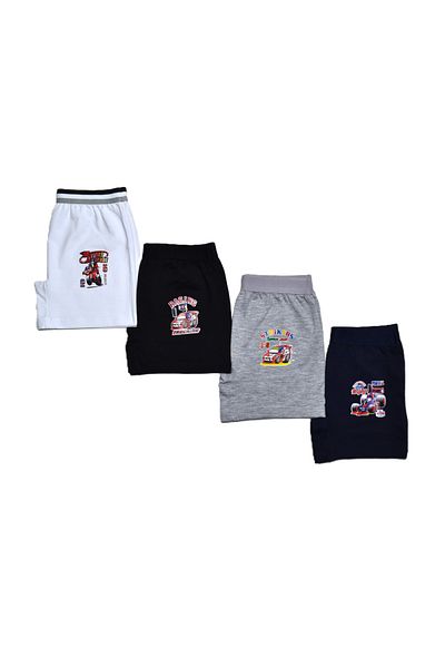 Şenay Boy's Boxers Printed 100% Cotton 4 Pack Economical Good Quality and Convenient