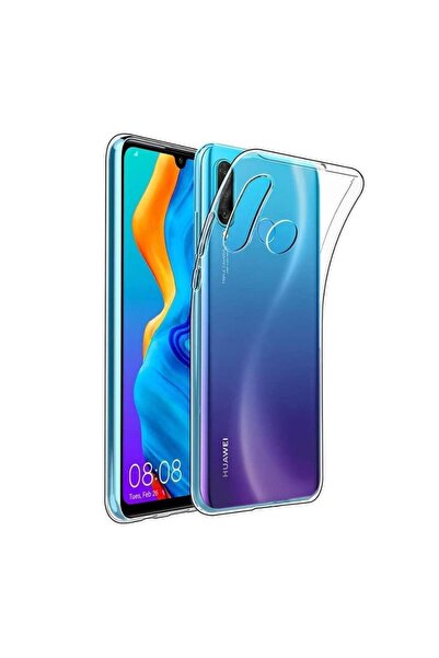 HANPORIUM Huawei P40 Lite E Uyumlu Şeffaf Silikon Kılıf - Kamera Korumalı Esn...