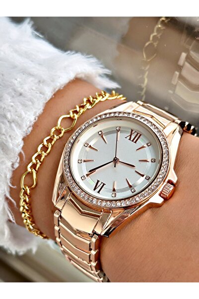 Tisaati Limited Edition Series Full Stone Classic Design Metal Women's Wrist ...