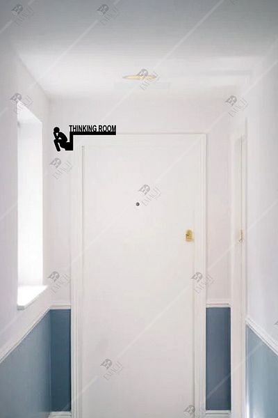 Emach Dizayn Thinking Room - Γωνιακό Στολίδι Πόρτας WC Αριστερή Γωνία