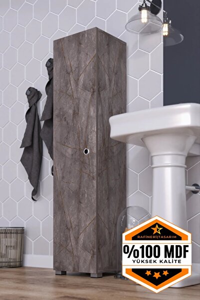 DEKORFİM DF16105GD Çok Amaçlı Banyo Dolabı Banyo Boy Dolap