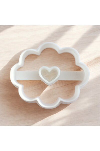 Neşvü Nema Kalpli Bulut Kesici Kurabiye kalıbı