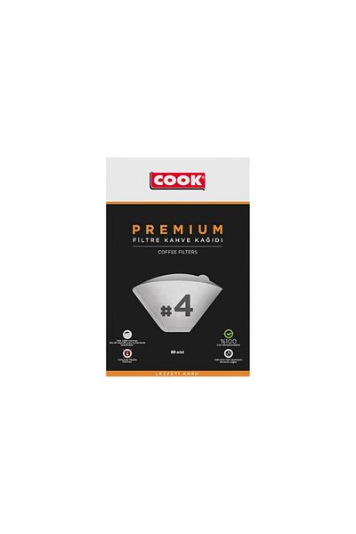 COOK Premium Filter Coffee Paper - Ebat 4