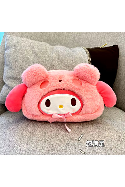 synshop Sanrio Kawaii Labubu Peluş Kalemlik Makyaj Çantası Kuromi Cinnamoroll...