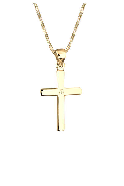 ELLI Náhrdelník Dámský kříž Symbol Basic ze stříbra 925