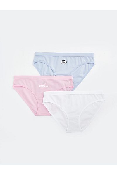 LC Waikiki Lw - Chiloți de bikini imprimați, pachet de 3