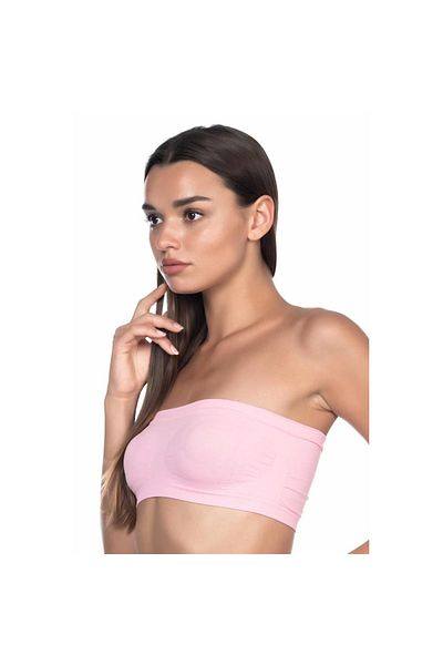 Narnuga Mi̇raxx Pink Mi Emay 4002 Soft Strapless Bustier