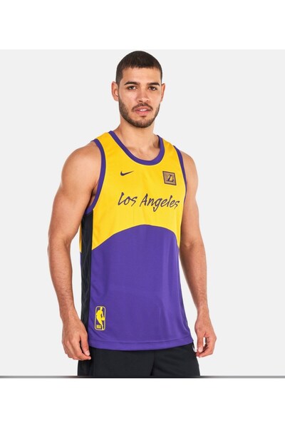 Nike Los Angeles Lakers Dri Fit Jersey Erkek Forma dx9881-728