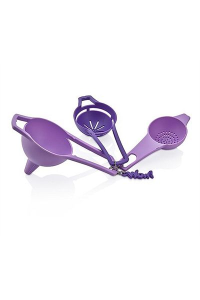 Mu Art Practical Egg Strainer Mini Strainer Funnel Set All in One (4767)