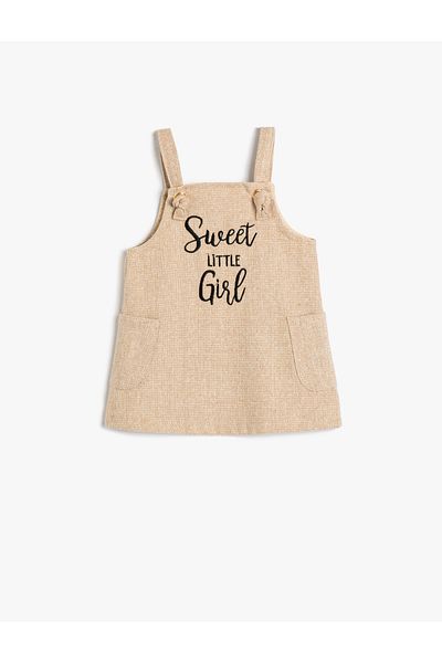 Koton Salopet Dress Pocket Detailed Embroidered