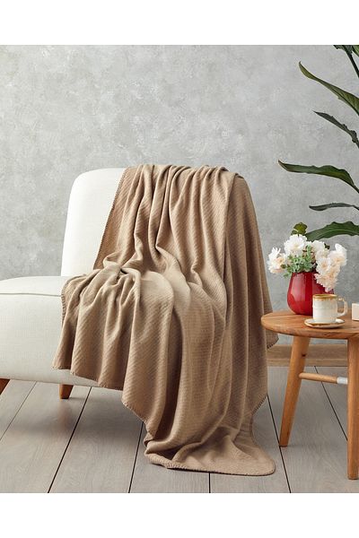 English Home Vividline покривало за диван в цвят норка - 130x170 см
