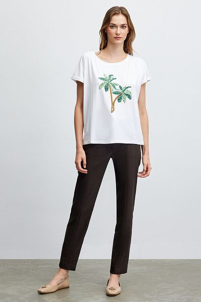 Naramaxx Sequin Embroidered T-Shirt