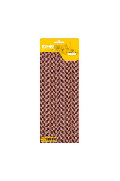 Jordania Eshel Red Zigzag Patterned Cardboard Wall - 1/100 Set of 3