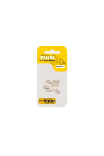 Jordania White Eshel Car - 1/300 6 Pieces