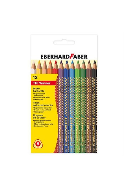 Eberhard Faber Tri Winner 12-Piece Dry Paint Pen Set -518412