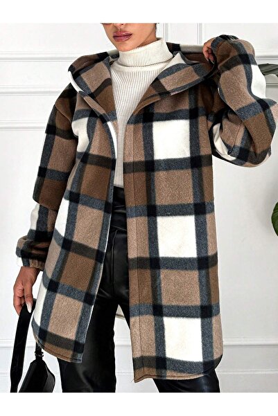 Moda ZR CARDIGAN FEMEI FLEECE CU GLUGĂ supradimensionat CU FORMĂ CONFORTABILĂ