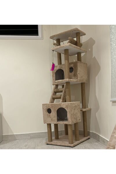 pethomealpi Cat Scratching House and Play Platform 100% Warranty Free Shipping