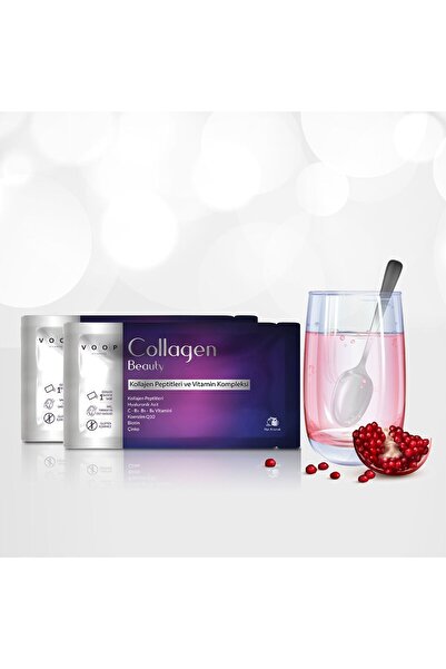 VOOP Collagen Beauty Yüksek Biyoaktif Hidrolize Kolajen %100 Saf Ve Doğal - 10 Toz Saşe