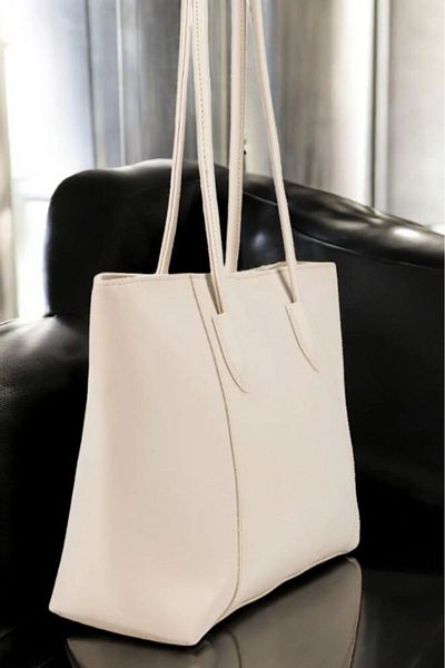 Glemix Geantă de umăr pentru femei Monalisa Cream Retro Shopper