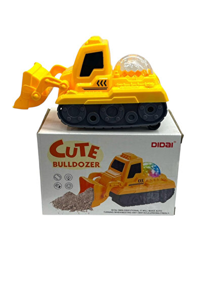 Şems Pazarlama Bulldozer Cute Isıklı Sesli Oyuncak 14 Cm / 9 Cm