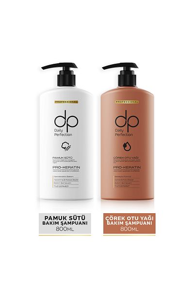 dp Daily Perfection Shampoo Black Cumin Oil & Cotton Milk 800 ml