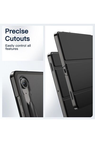 m.tk moveteck Galaxy Tab S9 Fe/s10 Fe/S10 Lite 10.9 Tablet Kılıf Akıllı Smart Standlı Arkası Şeffaf Kapak (UYUMLU)