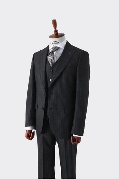 Kadir Büyükkaya Viscose Slim Fit Men's Suit - with Vest, Modern Fit - Kaw1026S