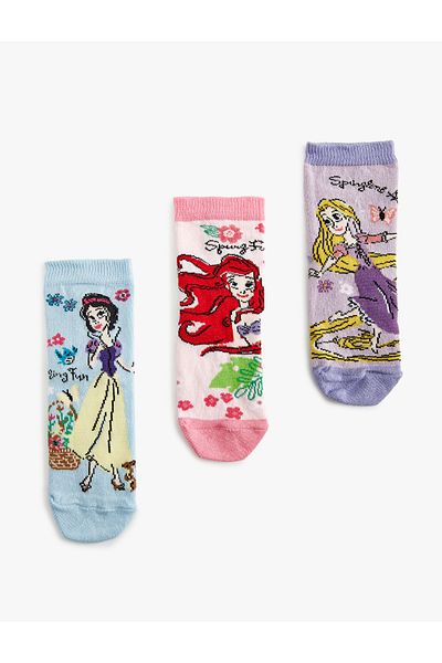 Koton Disney Licensed 3-Piece Princess Socks Set