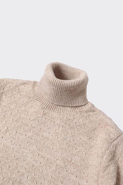 Kadir Büyükkaya Full Turtleneck Men's Cotton Sweater-Kaw6903W