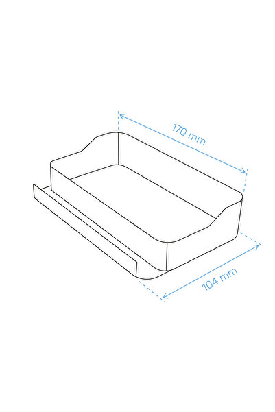 SMİLESEPET ÇOK AMAÇLI ORGANİZATÖR PANO PARÇASI KUTU - RAF  11 X 17 CM BEYAZ