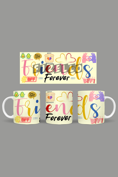 Fizello En Iyi Arkadaş / Best Friend Temalı Kupa