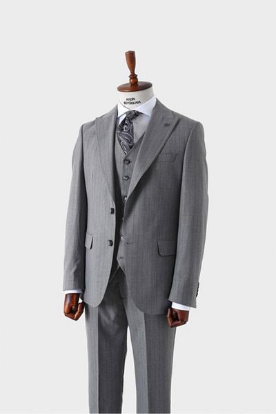 Kadir Büyükkaya Viscose Blended Modern Cut Men's Suit - Slim Fit - with Vest