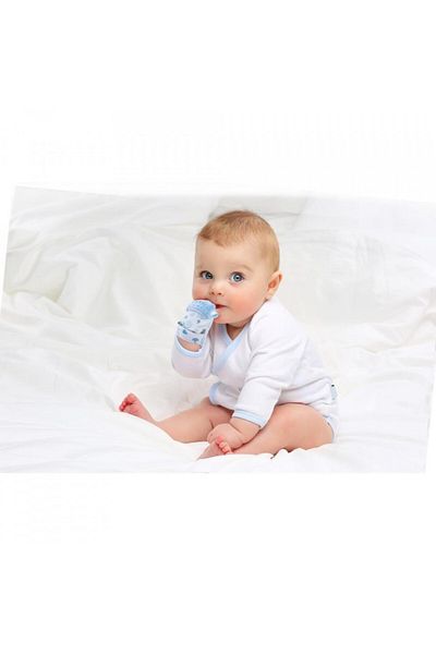 Babyjem Manusa bebelusi pentru dentitie Scratch Gloves, Gri