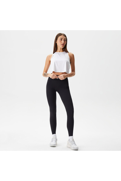 Nike One Classic Dri-Fit Crop Women's White Sleeveless T-Shirt