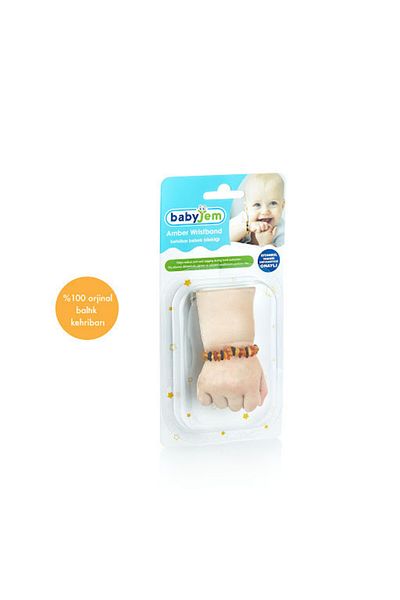Babyjem Bratara din chihlimbar pentru bebelusi BabyJem, Multicolor