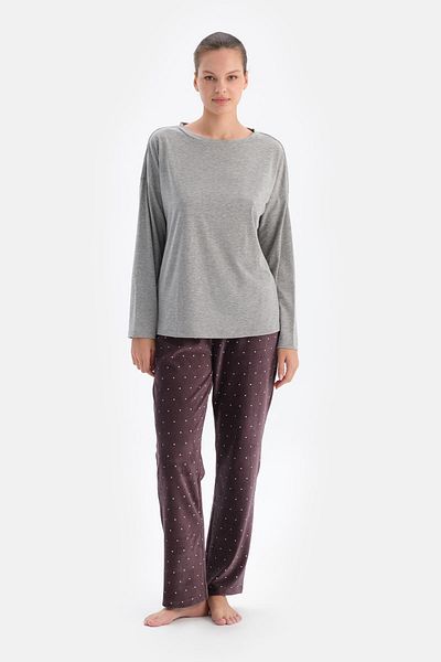 Dagi Women's Cycling Neck Pjama Top