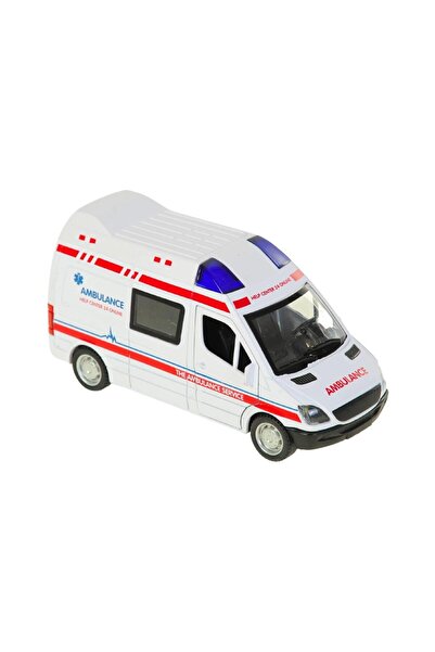 hak-iş oyuncak سيارة إسعاف معدنية قابلة للفتح مع صوت