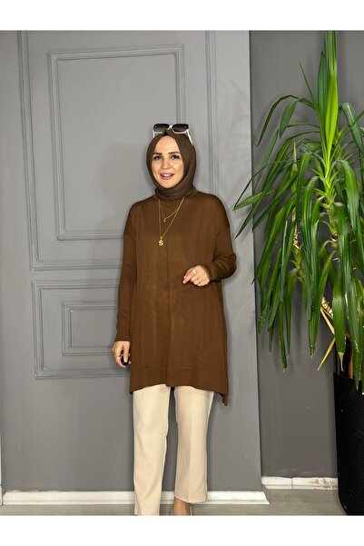 Marka 7018 VANEZİA TUNİK KAHVERENGİ