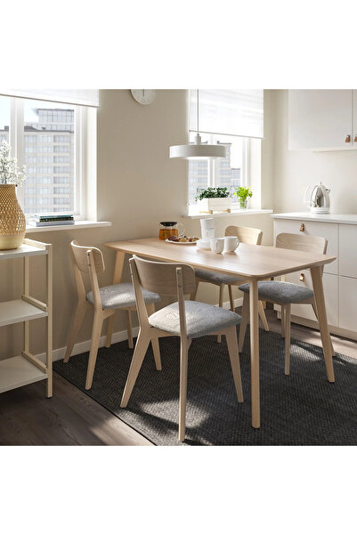 IKEA dişbudak kaplama 140x78 cm mutfak masası  Red Dot Tasarım Ödüllü akdenizshop