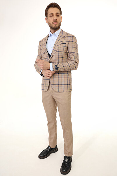 Jan Carlucci Slimfit Yelekli Drop 6 Takım