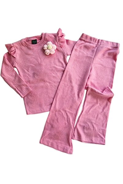 KAMİKAM Set pentru fete, ușor, elegant, casual, împodobit cu flori tricotate ...