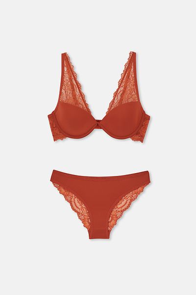 Eros Ersk1140 Fliese Rosmarin Spitze Bralet - Tk. Beschichtetes Detail
