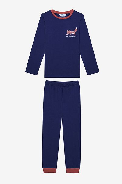 Penti Cotton Boy's Adventure 2-Piece Multicolor Pajamas Set