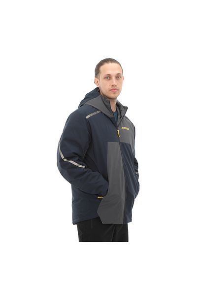 adidas Men's Raincoat and Windproof Ix7952-E Ng Coldrdy Jkt - Navy Blue