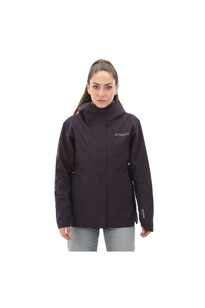 adidas Ix7939-k X W Fleece 3in1 - Γυναικείο αδιάβροχο και αντιανεμικό μωβ