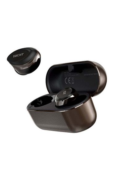 HiFuture Yacht Wireless Earbuds with Wind Noise Cancellation, Metal Charging Case, Waterproof, Gold