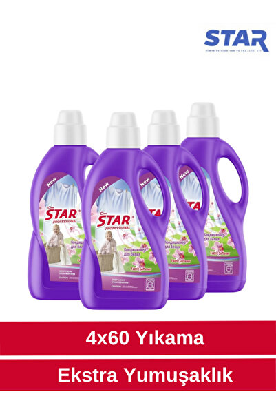 CanStar Konsantre Extra Çamaşır Yumuşatıcısı 2000 ml x 4 (Toplam 240 Yıkama)