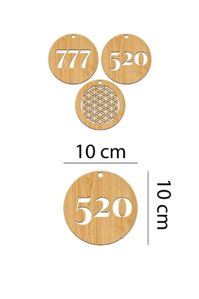 woody toys Christmas Ornaments - 777, 520, Flower of Life Wooden Christmas Ornament