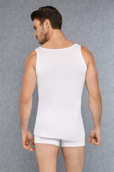 Doreanse Ανδρικό Λευκό Micro Modal Groom Dowry Tank Boxer Set 3000