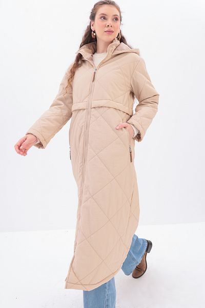 ALLDAY Hooded Quilted Coat